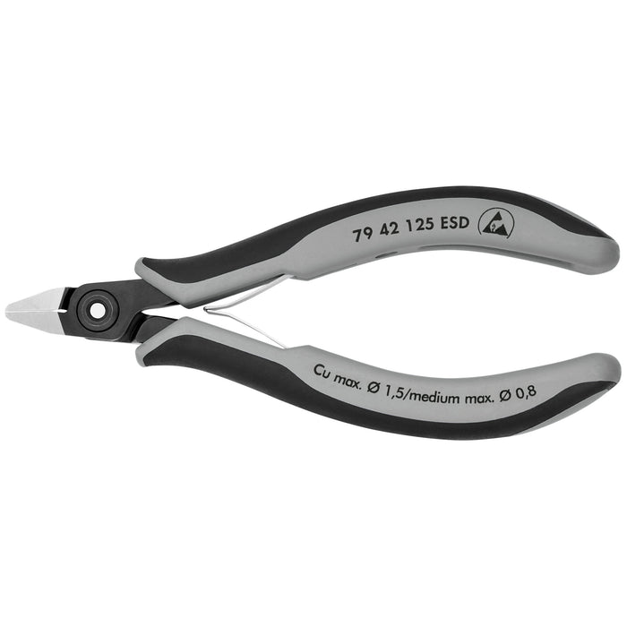 Knipex 79 42 125 ESD 5" Electronics Diagonal Cutters-ESD Handles