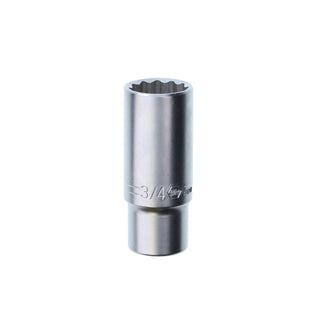 Wiha Tools 33747 3/8 Inch Drive Deep Socket, 12 Point, 3/4 Inch