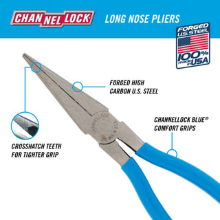 Channellock 3017 BULK 8-inch Long Nose Pliers