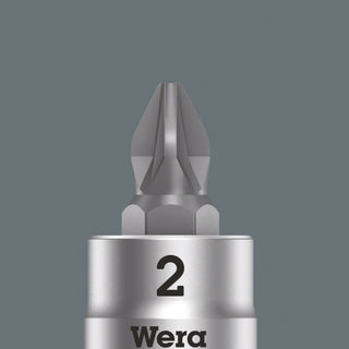 Wera 8751 A Phillips Zyklop bit socket, 1/4" drive, PH 3 x 28 mm