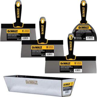 Dewalt DXTT-3-173 8/10/12 in. Stainless Steel Taping Knife Set with 16 in. Mud Pan