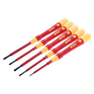 Wiha Tools 32085 5 Piece Insulated Precision Slotted and Phillips Screwdriver Set