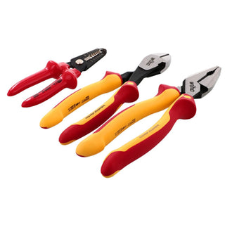 Wiha Tools 32863 3 Piece Insulated Pliers, Cutters, Wire Stripper Set