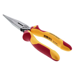 Wiha Tools 32923 Insulated Industrial Long Nose Pliers w/ Cutters 8 Inch