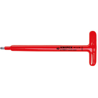 Knipex 98 15 06 10 1/2" T-Handle for Hexagon Socket Screws-1000V Insulated