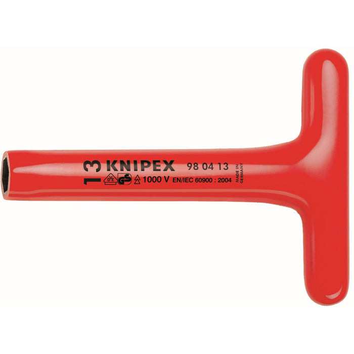 Knipex 98 05 17 12" T-Socket Wrench-1000V Insulated, 17 mm