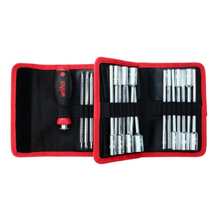 Wiha Tools 28188 32 Piece Drive-Loc VI Blade Set in Folding Wallet