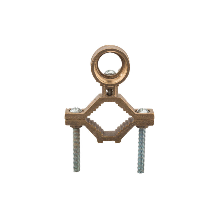 NSI EG-10 Bronze Ground Clamp for Rigid Conduit, 1-1/4″ to 2″ Pipe, 1″ Hub