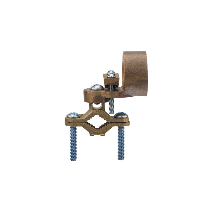 NSI EG-9 Bronze Ground Clamp for Rigid Conduit, 1/2″ to 1″ Pipe, 1″ Hub