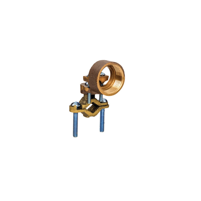 NSI EG-9 Bronze Ground Clamp for Rigid Conduit, 1/2″ to 1″ Pipe, 1″ Hub