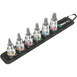 Wera Belt C 3 TORX® HF Zyklop bit socket set with holding function, 1/2" drive, 6 pieces