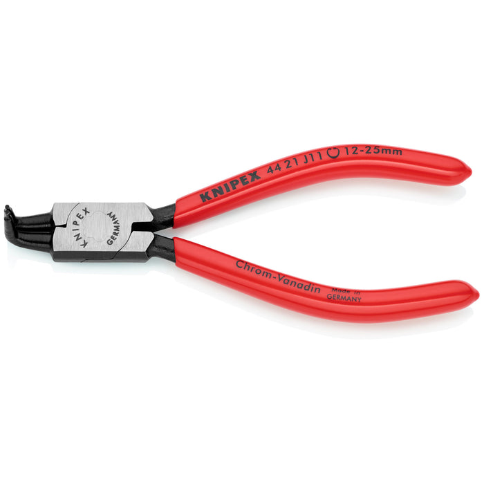 Knipex 44 21 J11 5 1/8" Internal 90° Angled Snap Ring Pliers-Forged Tips