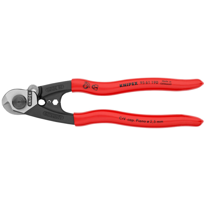Knipex 95 61 190 7 1/2" Wire Rope Shears
