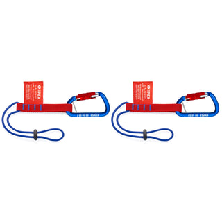 Knipex 00 50 06 T BKA 13" Tool Tethering Adaptor Straps with Captive Eye Carabiner