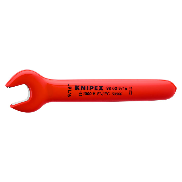 Knipex 98 00 9/16" 6" Open End Wrench-1000V Insulated, 9/16"