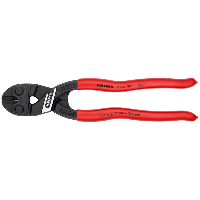 Knipex 71 31 200 8" CoBolt® High Leverage Compact Bolt Cutters-Notched Blade