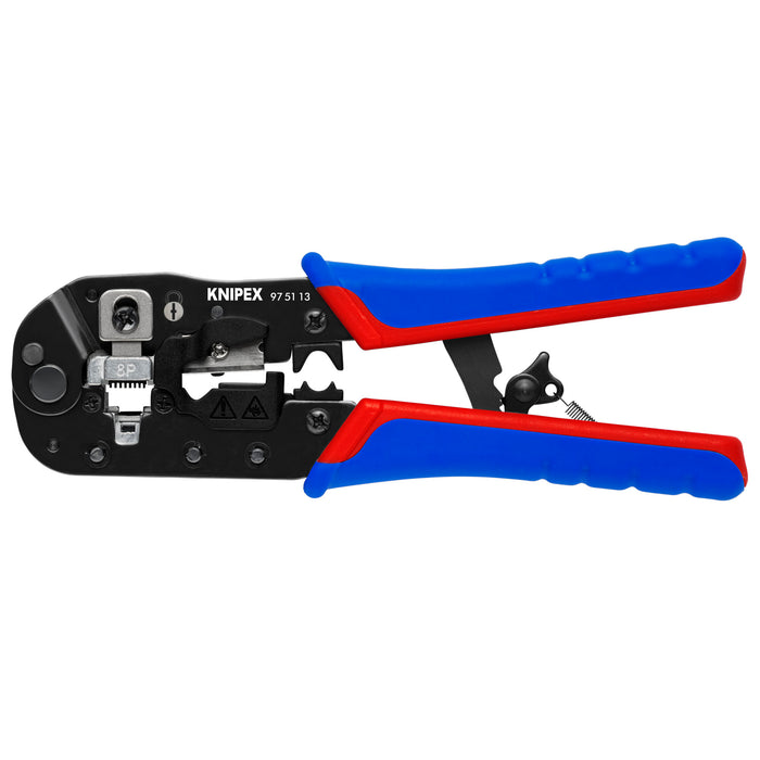 Knipex 97 51 13 7 1/2" Crimping Pliers-For RJ45 Western Plugs