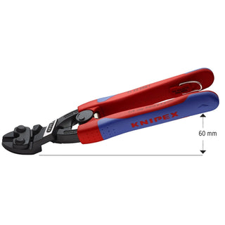 Knipex 71 22 200 T BKA 8" CoBolt® High Leverage 20° Angled Compact Bolt Cutters-Tethered Attachment