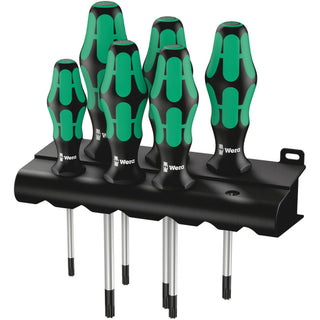 Wera 367/6 TORX® Screwdriver set Kraftform Plus and rack, 6 pieces