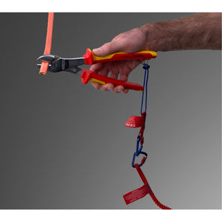 Knipex 74 06 250 T 10" High Leverage Diagonal Cutters-1000V Insulated-Tethered Attachment