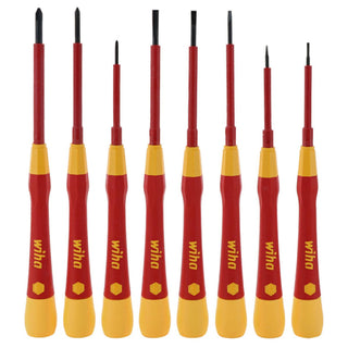 Wiha Tools 32088 Insulated Precision Slotted and Phillips Screwdriver Set, 8 Piece