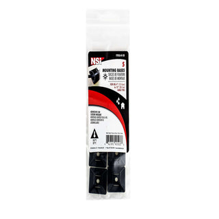 NSI FTH5A-B Adhesive Tie Mount Black .75x.75″ 100