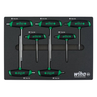 Wiha Tools 36489 Torx T-Handle Foam Tray Set, 7 Pc.