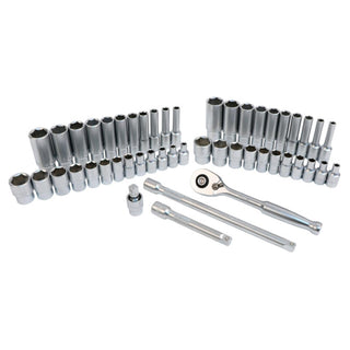 Wiha Tools Tools 33399 49-Piece 1/4” Drive MM and SAE Socket Set