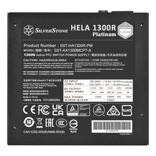 Silverstone HA1300R-PM Cybenetics Platinum 1300W ATX 3.0 & PCIe 5.0 Fully Modular ATX Power Supply