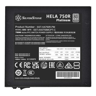 Silverstone HA750R-PM 80 PLUS Platinum 750W PCIe 5 Fully Modular ATX Power Supply