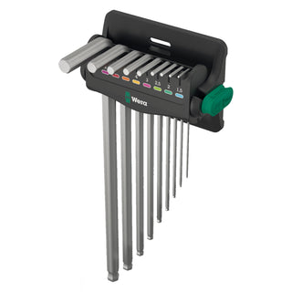 Wera 950/9 Hex-Plus 8 L-key set, metric, chrome-plated