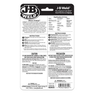 J-B Weld 8265S Twin Tube Cold Weld Steel Reinforced Epoxy & Hardener, 2 oz.