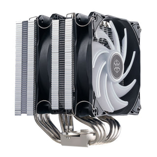 SilverStone HYD120W-ARGB Dual Tower CPU Cooler with 6 Heat-Pipes and Dual 120mm ARGB Fans