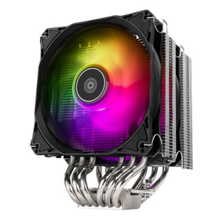 SilverStone HYD120W-ARGB Dual Tower CPU Cooler with 6 Heat-Pipes and Dual 120mm ARGB Fans