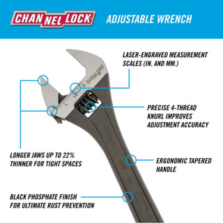 Channellock 810NW 10-inch Adjustable Wrench