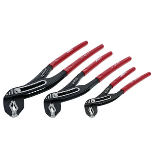 Wiha Tools 32670 3 Piece Vinyl Grip Adjustable Pliers Box Type Set