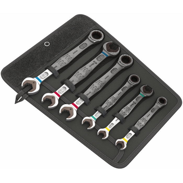 Wera 6000/6002 Joker 6 Set 1 Set of ratcheting combination / double open-ended wrenches, 6 pieces