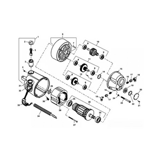 Ridgid 25353 Replacement Motor 115V, 54 RPM, 110A