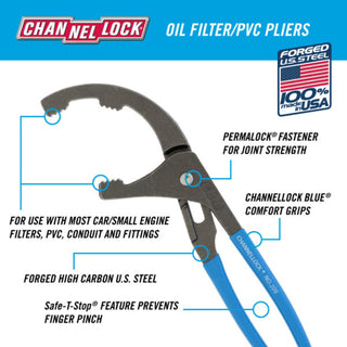 Channellock 209 BULK 9-inch Oil Filter/PVC Pliers