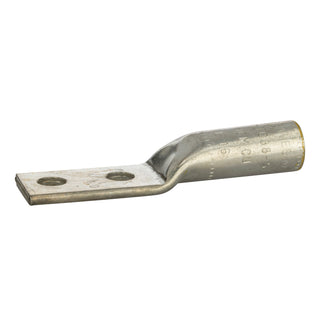 NSI L250N-38 Copper Long Lug – Yellow 2-Hole 250 MCM 3/8 Inch