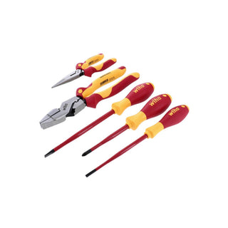 Wiha Tools 32875 5 Piece Insulated Pliers and Cutters with SlimLine Screwdrivers Set