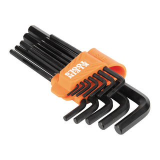 Klein Tools LS12 L-Style Long Hex Key Wrench Set, SAE, 12 Pc.