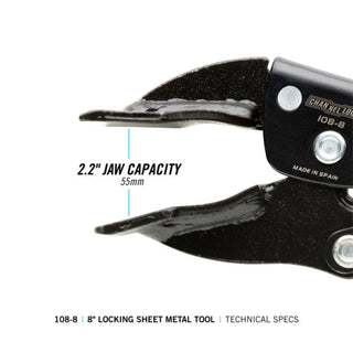 Channellock 108-8 8-Inch Sheet Metal Locking Pliers