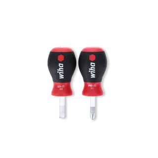 Wiha Tools 31191 #2 + 6.5mm x 25mm 2 Piece SoftFinish Stubby Slotted/Phillips Set