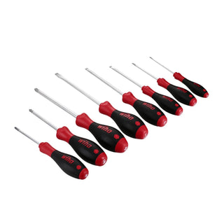 Wiha Tools 30298 8 Piece SoftFinish Slotted and Phillips Screwdriver Set