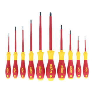 Wiha Tools 32093 10 Piece Insulated Slotted and Phillips Set