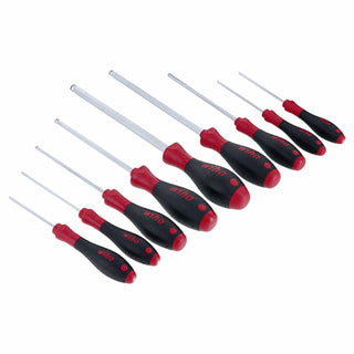 Wiha Tools 36790 9 Piece MagicRing Ball End Hex Metric Driver Set