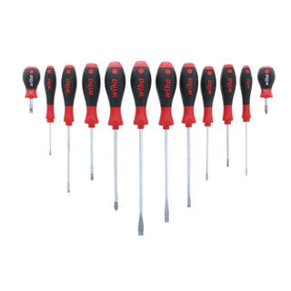 Wiha Tools 30297 12 Piece SoftFinish Slotted and Phillips Screwdriver Set