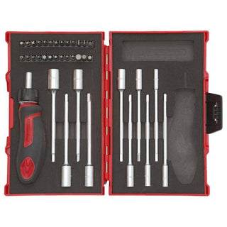 Gedore R49005037 Tool Set With T - Handle Ratchet 1/4" Drive 37 Pcs