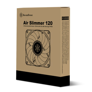 SilverStone AS120B Air Slimmer Enhanced Performance 120mm Slim Fan With Full-Range Pwm